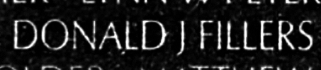 fillers's name engraved in the Wall